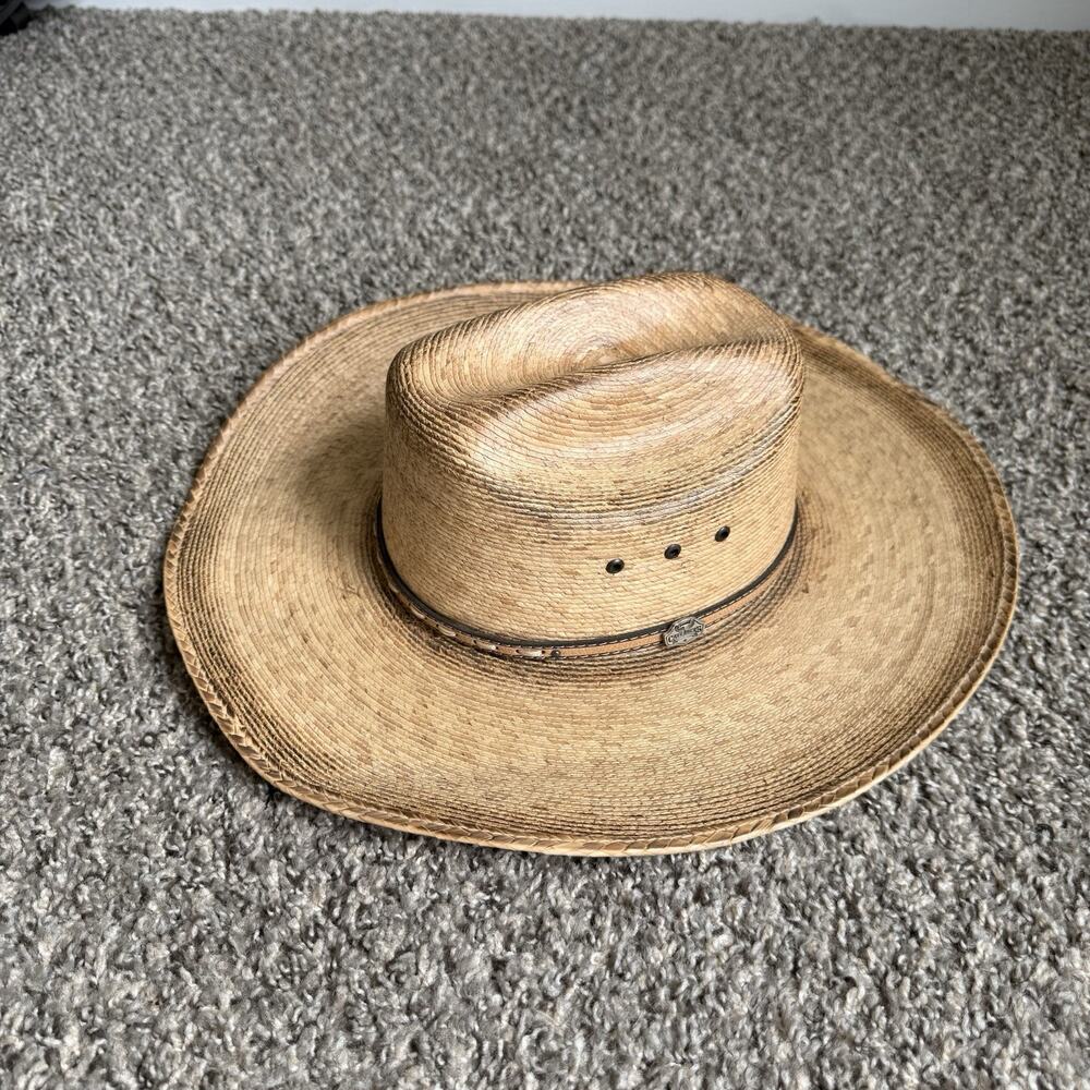 Cavender's Ranch Collection Straw Cowboy Hat 15X Size 7 1/4 NEW WITHOUT TAG